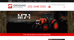 Desktop Screenshot of grogansmachinery.com.au