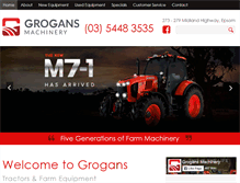Tablet Screenshot of grogansmachinery.com.au